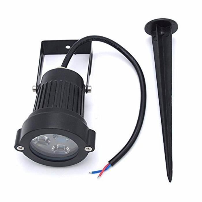 Foco de exterior con estaca - EBD98 - Paquete de 2 - LED de 3W - Blanco cálido IP65
