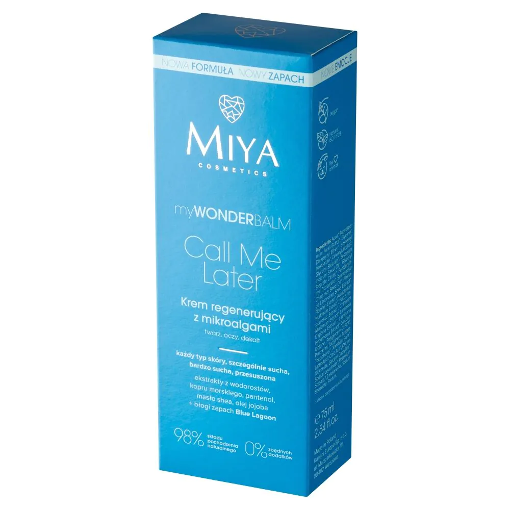 Miya myWONDERBALM Call Me Later - Krem regenerujący z mikroalgami 75ml