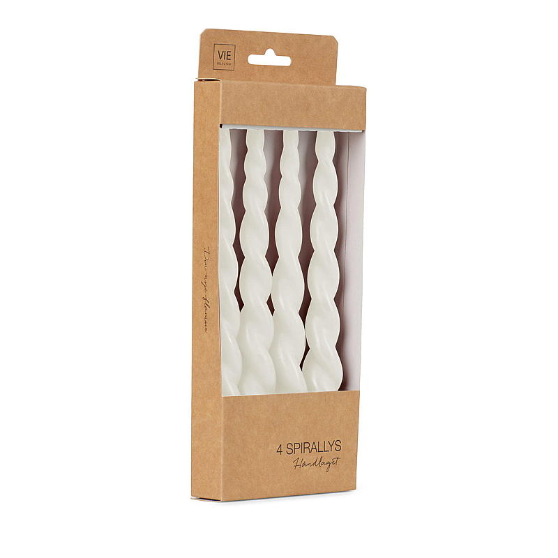 Vie Selected Spirallampe 4er-Pack 24 cm weiß