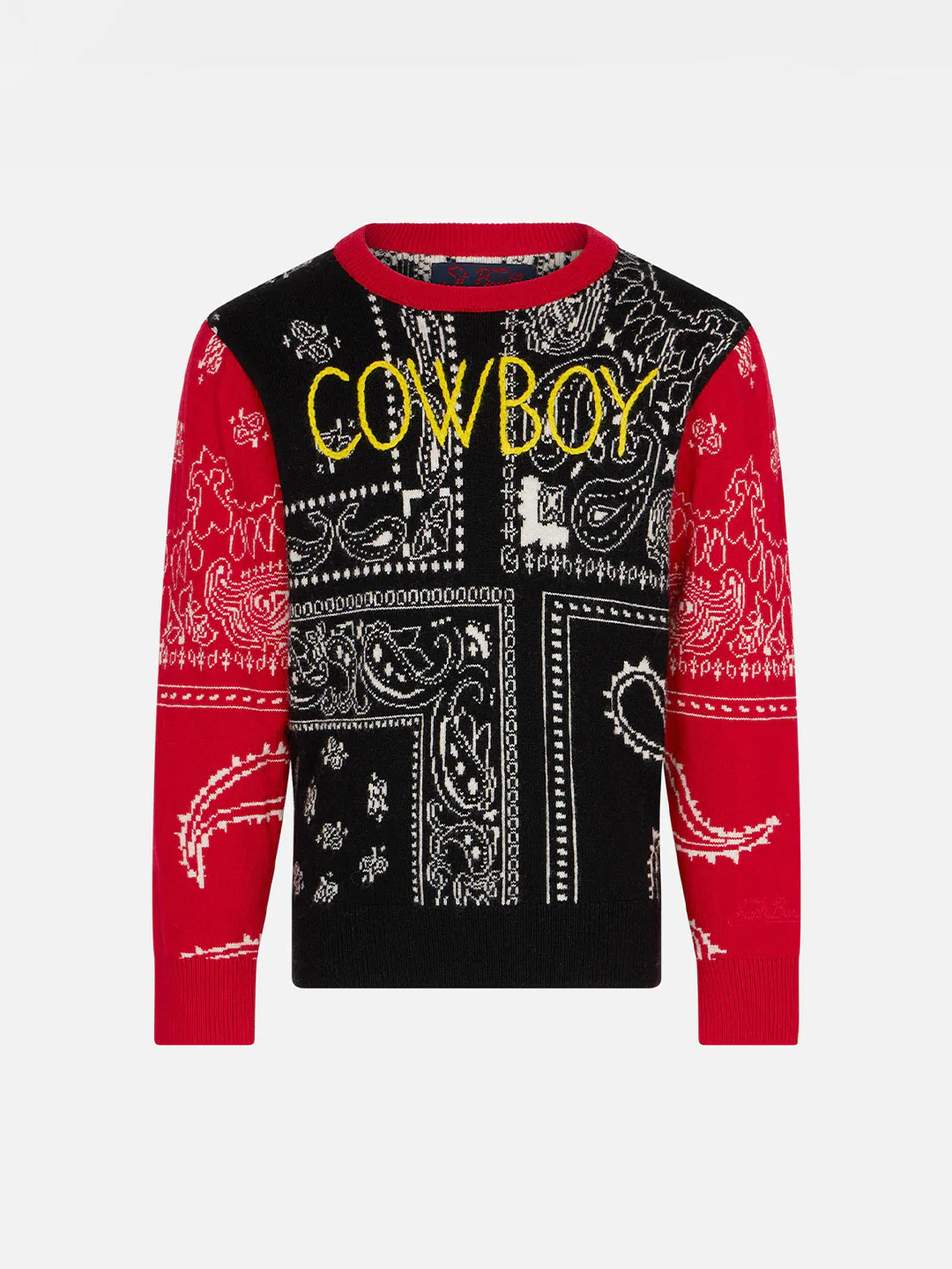 Bandanatrui voor jongens met cowboyborduurwerk