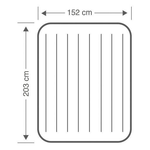 Colchão inflável de casal Intex 152x203x25 cm