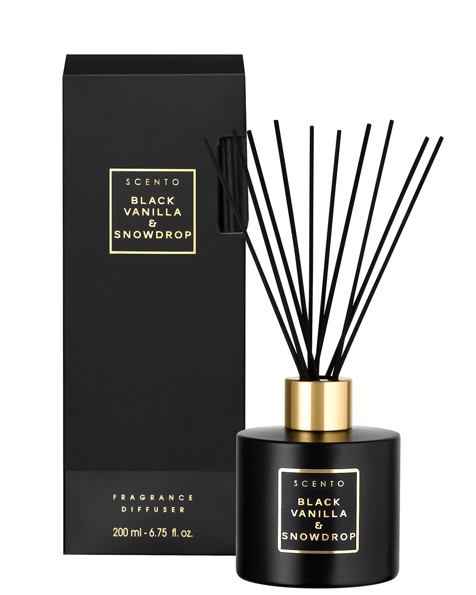 SCENTO BLACK VANILLA & SNOWDROP FRAGRANCE DIFFUSER