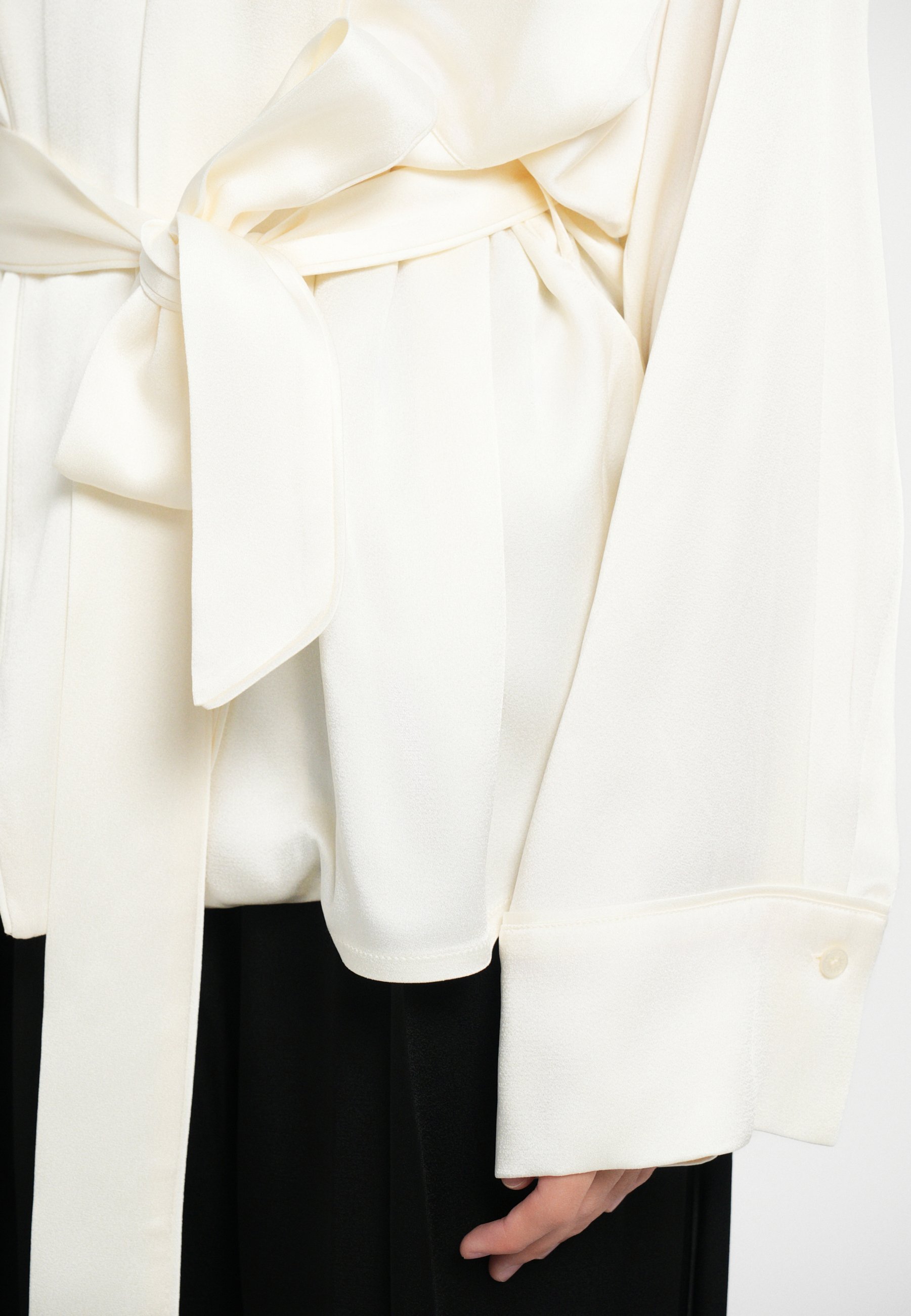 Pyjama portefeuille Victoria Beckham - Chemisier - ivoire