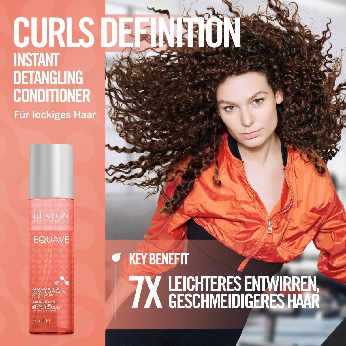 Revlon Professional Equave Curls Definition Instant Detangling kondicionieris nenoskalojamiem matiem, 200 ml