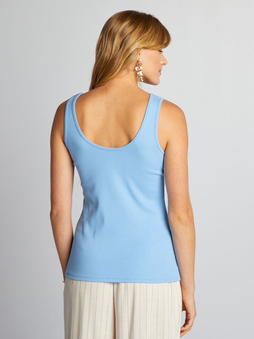 Mouwloos tanktopje - BLAUW