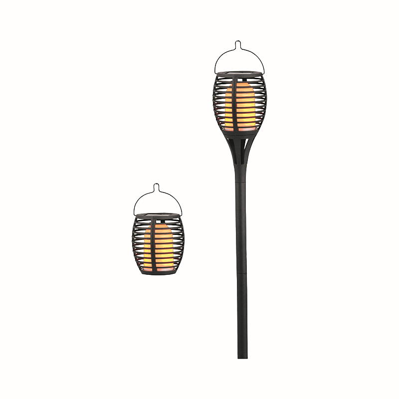 Light IT solcellelampe 3 i 1 71 cm, med flammeeffekt
