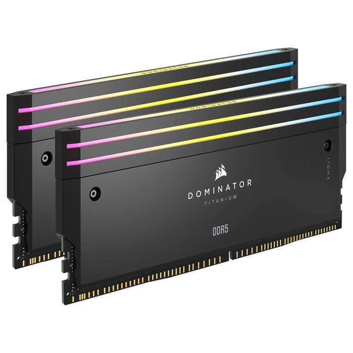 CORSAIR Dominator Titanium DDR5 RAM Modules - Black - 2 Modules - Unbeatable Performance