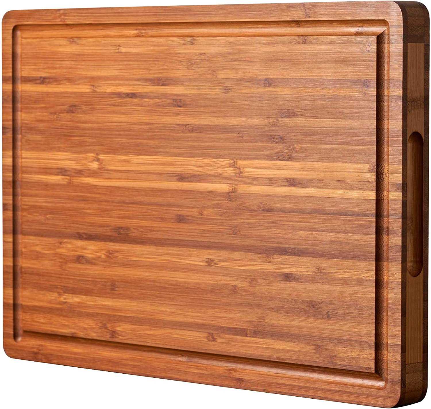 Tabla de cortar extragrande de bambú de 30 x 20 cm - Tapa de madera para estufa, tabla para fideos, tabla para cortar carne para barbacoa