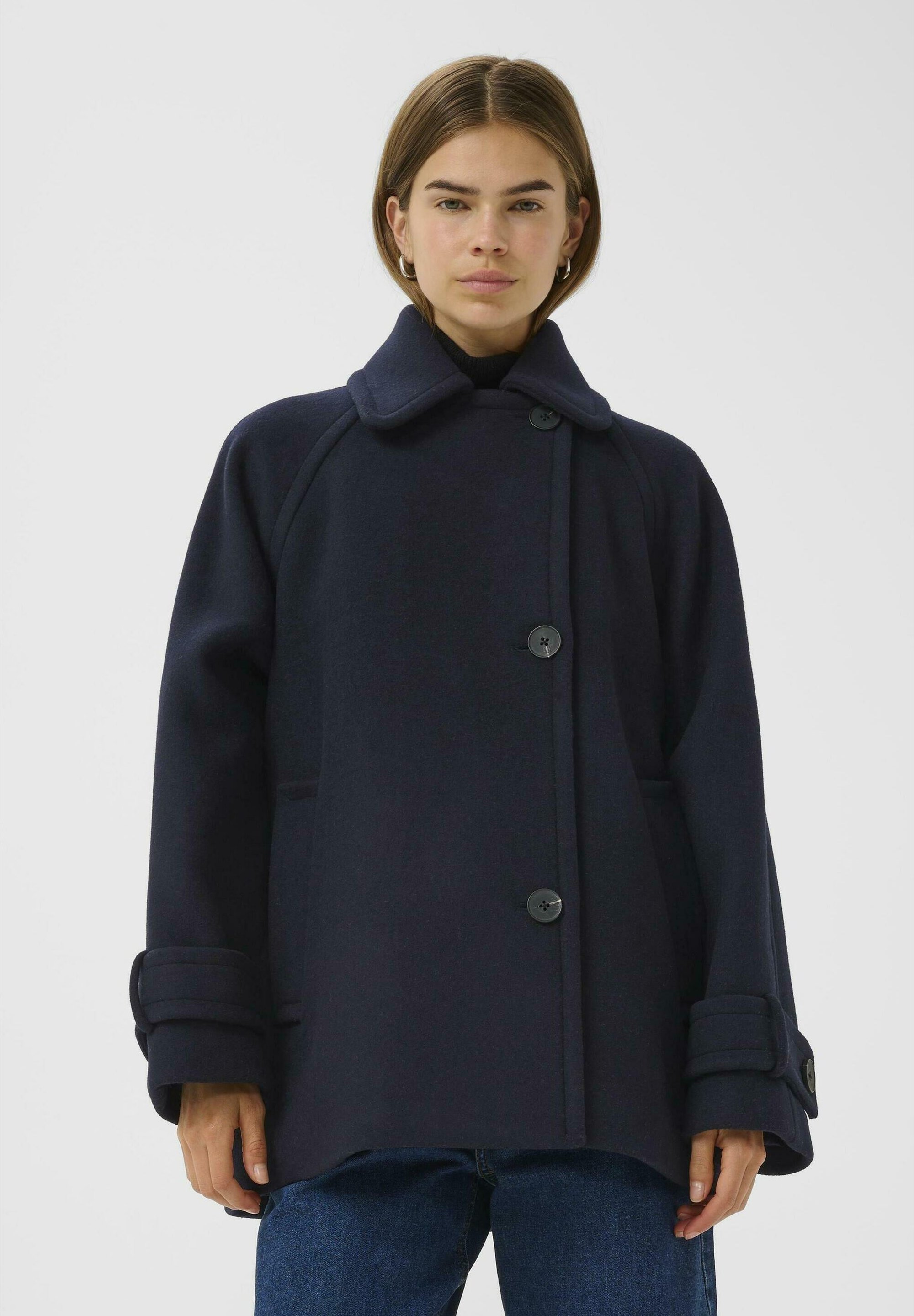 InWear korte jas - marineblauw