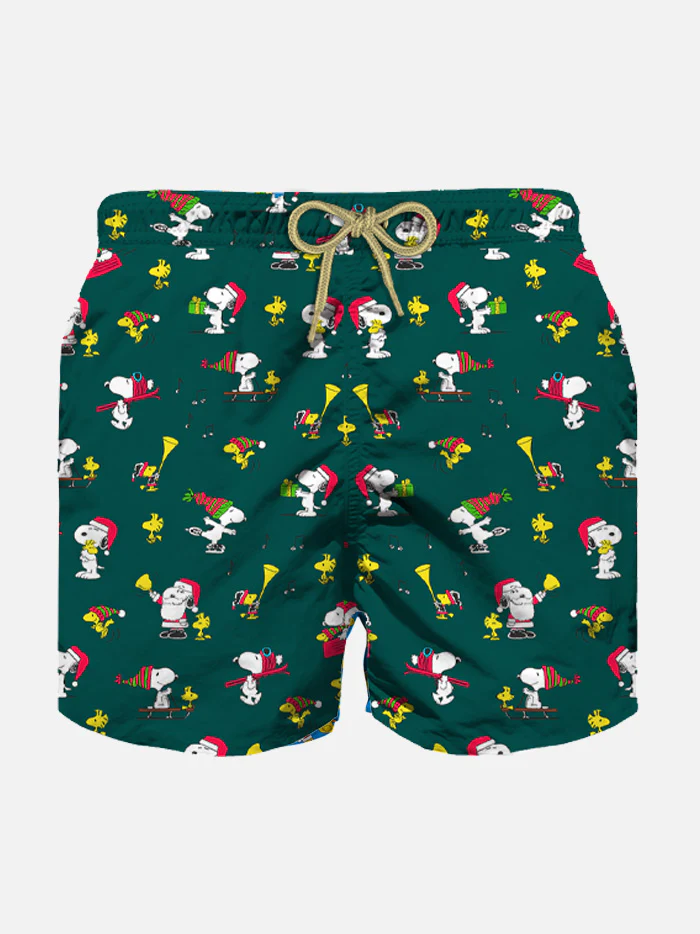 Kinderzwempak van lichtgewicht stof met Snoopy-print