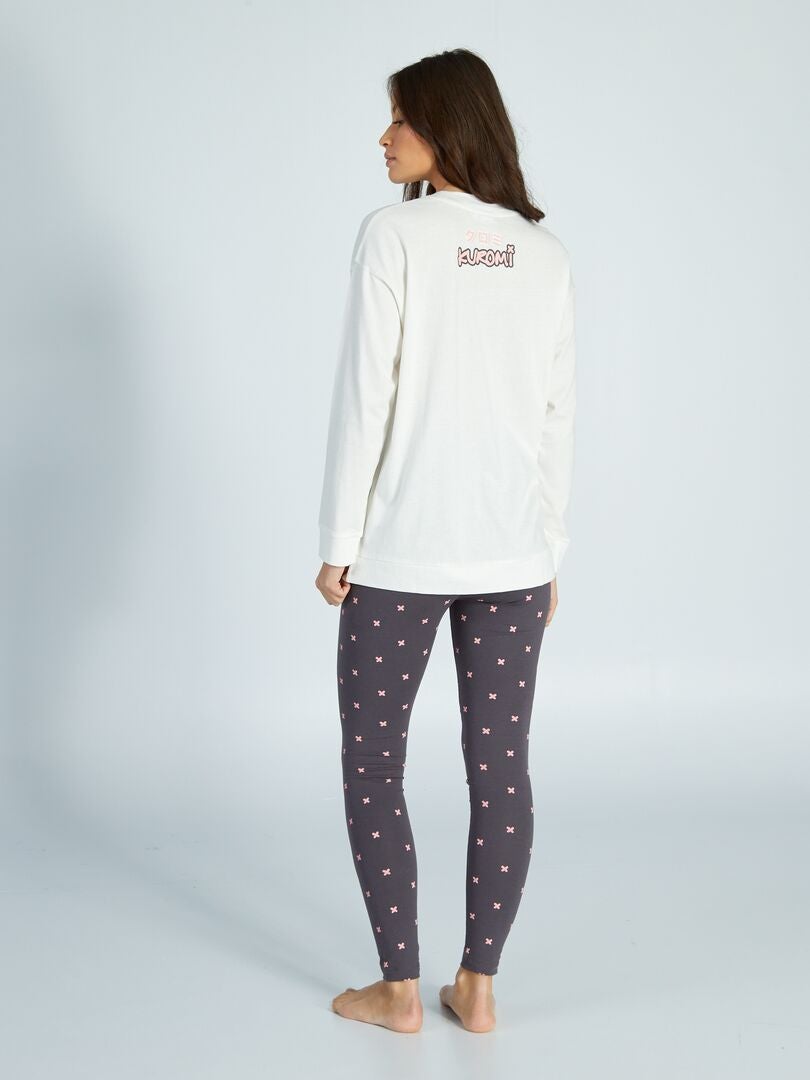 Hello Kitty 2-delige pyjamaset - wit