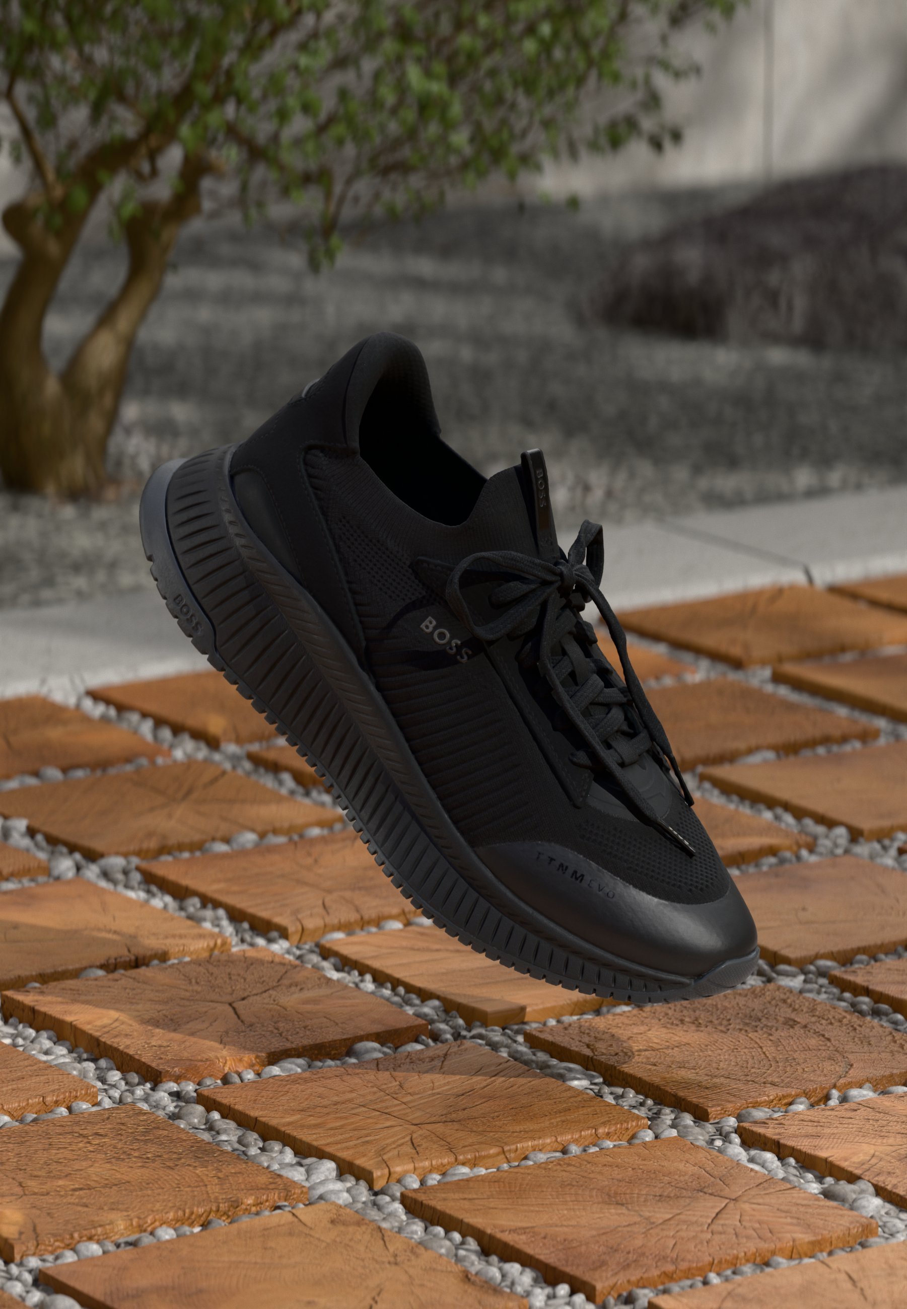 BOSS SLON - Baskets - noires