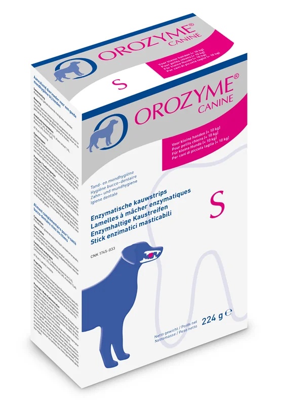 OROZYME Tiras mastigáveis de enzimas Orozyme para cães de pequeno porte