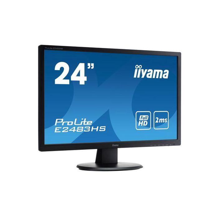 LED-Monitor – IIYAMA – ProLite E2483HS-B1 – 24 Zoll – Full-HD-Auflösung – Generalüberholt – Guter Zustand