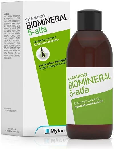 BIOMINERAL Biomineral 5 Alfa Champú para normalizar el sebo 200 ml