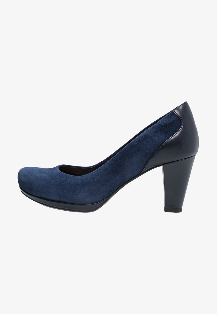 Clarks Classic hakken - donkerblauw