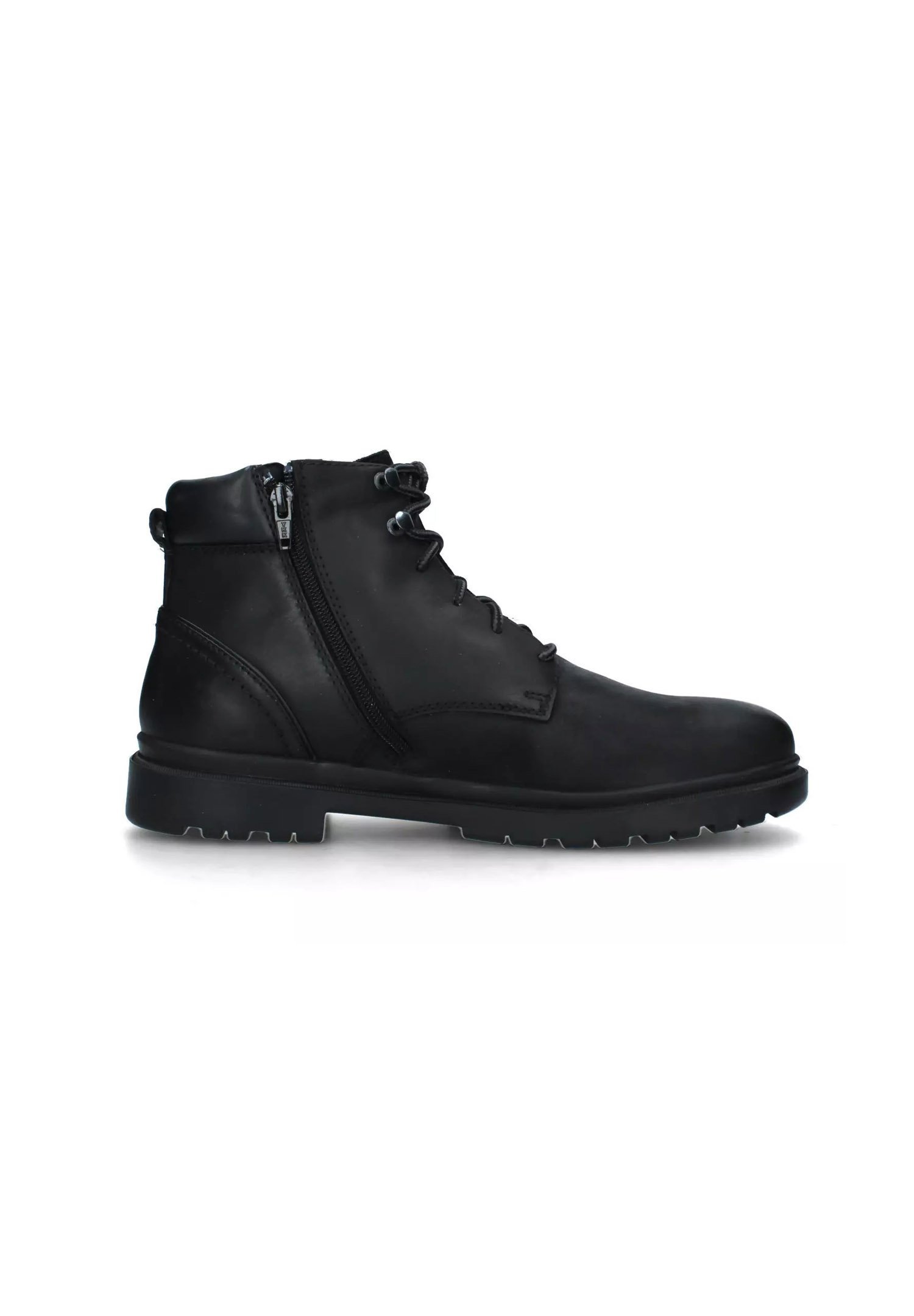 Členkové čižmy na šnurovanie Geox - čierne