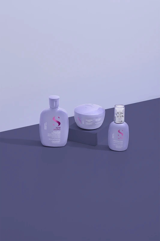Alfaparf Milano Semi di Lino Smooth Holiday Kit dāvanu komplekts nepaklausīgiem un sprogainiem matiem