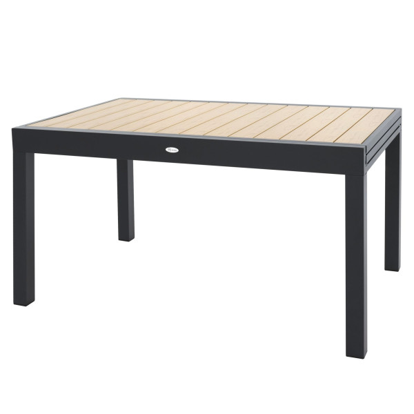 Stół ogrodowy rozkładany aluminiowy 135/270x90 cm Galipo beżowy