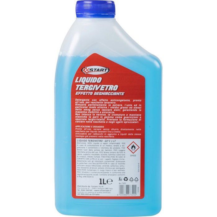 Líquido limpiaparabrisas Start, Líquido limpiaparabrisas, Efecto descongelante -22°C, 1L