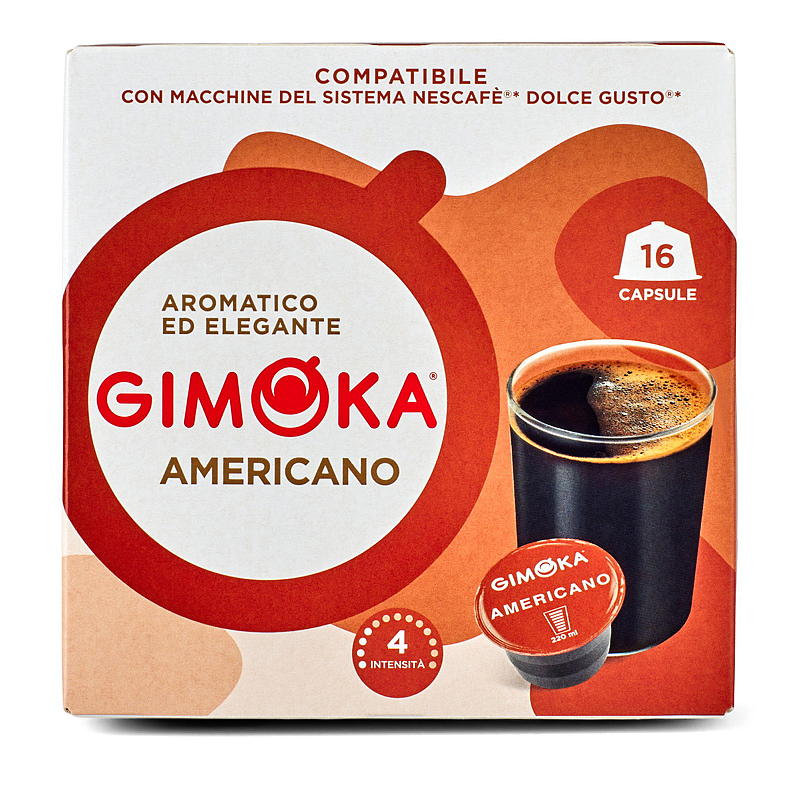 Gimoka-kahvikapselit 16-pakkaus Gimoka Americano