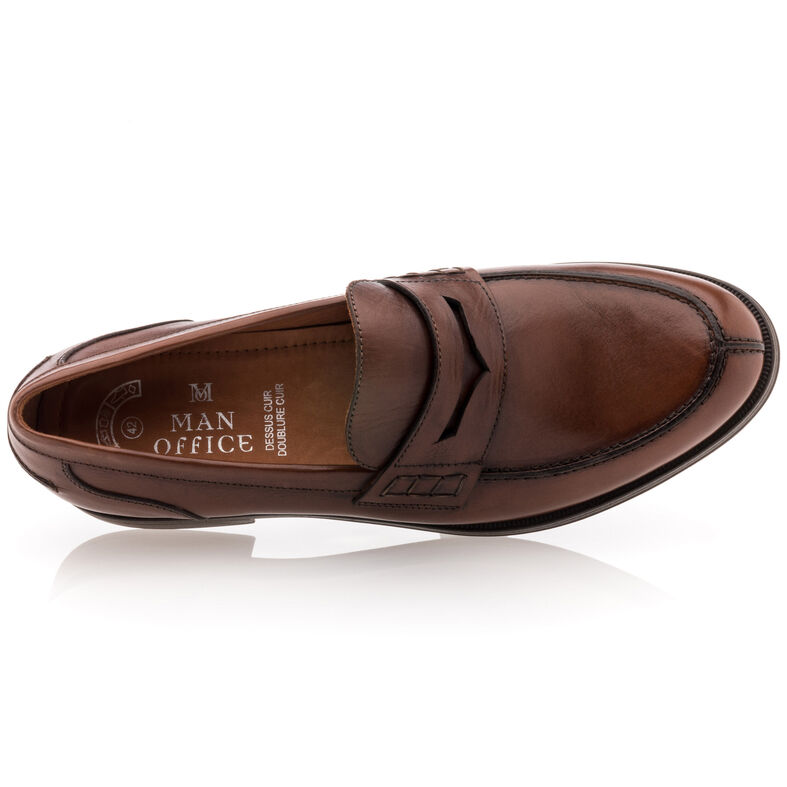 Brune loafers/båtsko til herre
