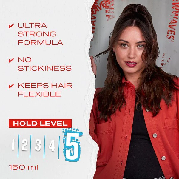 Gelový sprej Wella Shockwaves Ultra Strong Hold, 150 ml