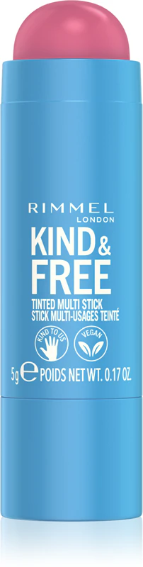 Rimmel Kind & Free monitoimikosmetiikka silmille, huulille ja kasvoille
