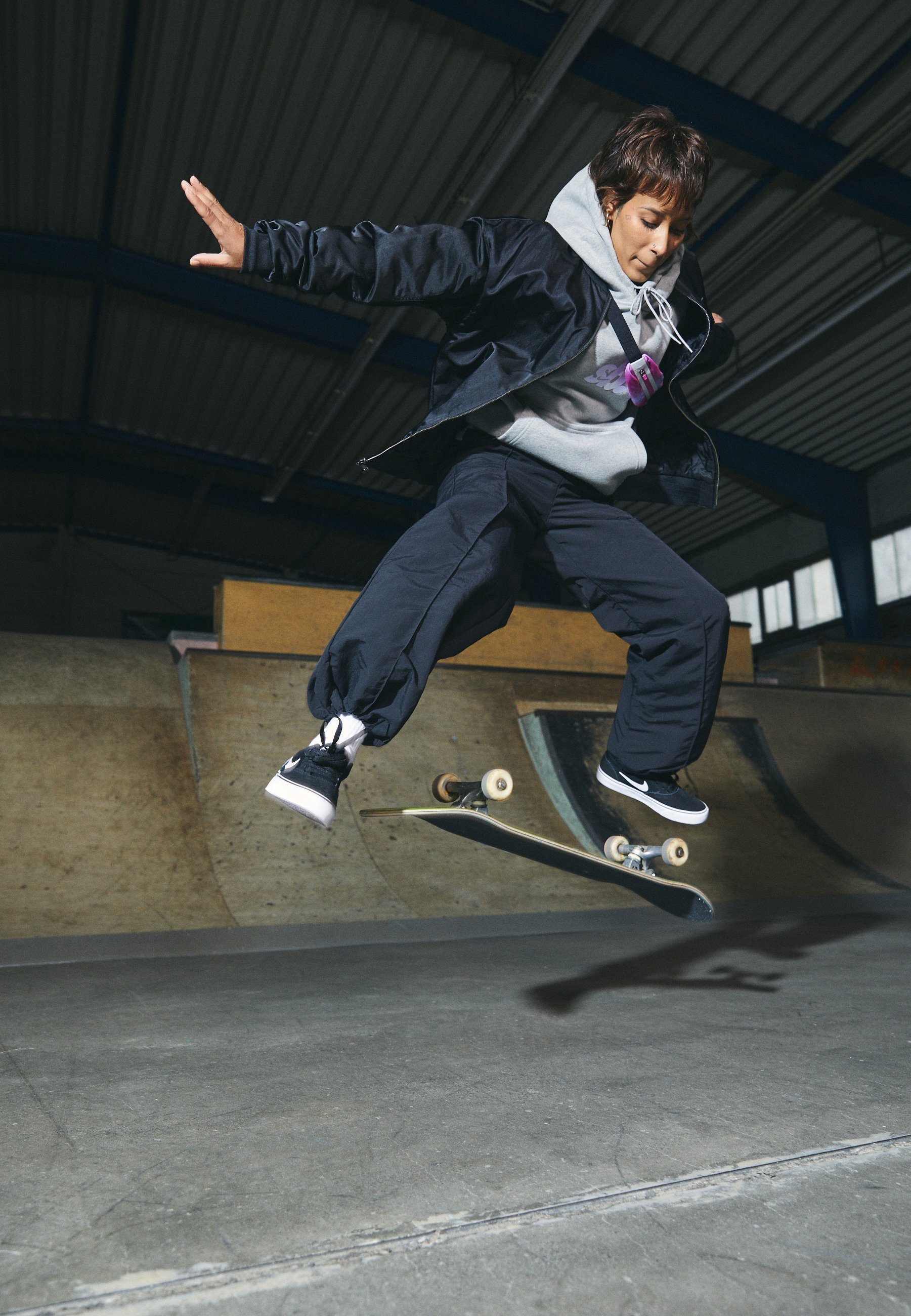 Nike SB CHRON 2 UNISEXE - Baskets - noir/blanc