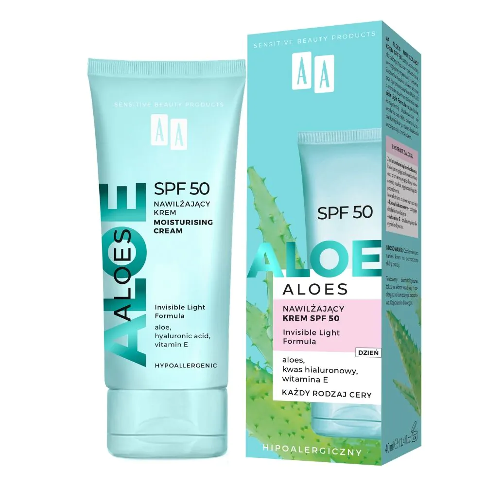 AA Aloes SPF50 - Nawilżający krem 40ml