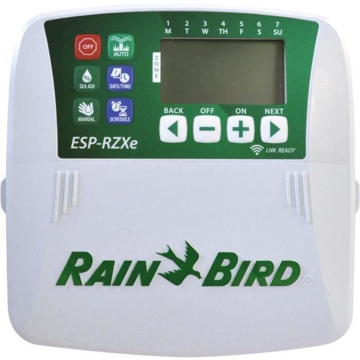Controlador de riego residencial Rain Bird ESP-RZXe de 8 vías