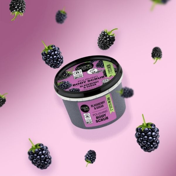 Organic Shop Körperpeeling mit Brombeerduft, 250 ml