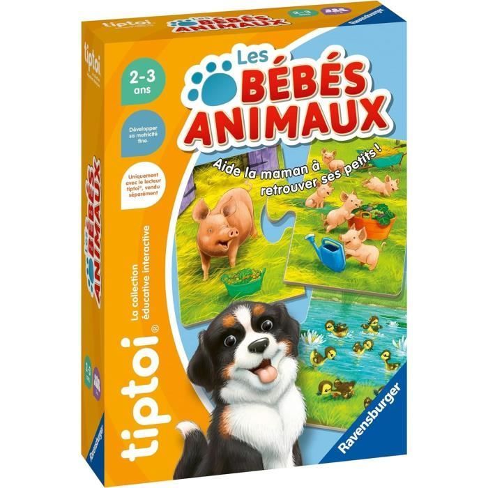 tiptoi® Animales Bebé, Juego Educativo, 00187, A partir de 2 años, Ravensburger
