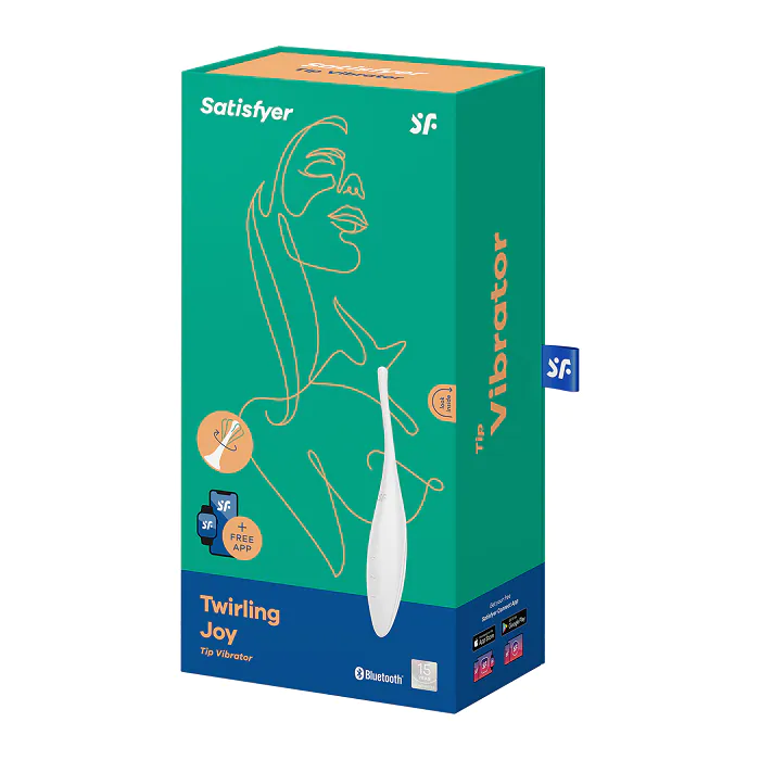 Satisfyer Masażer Twirling Joy Connect App White