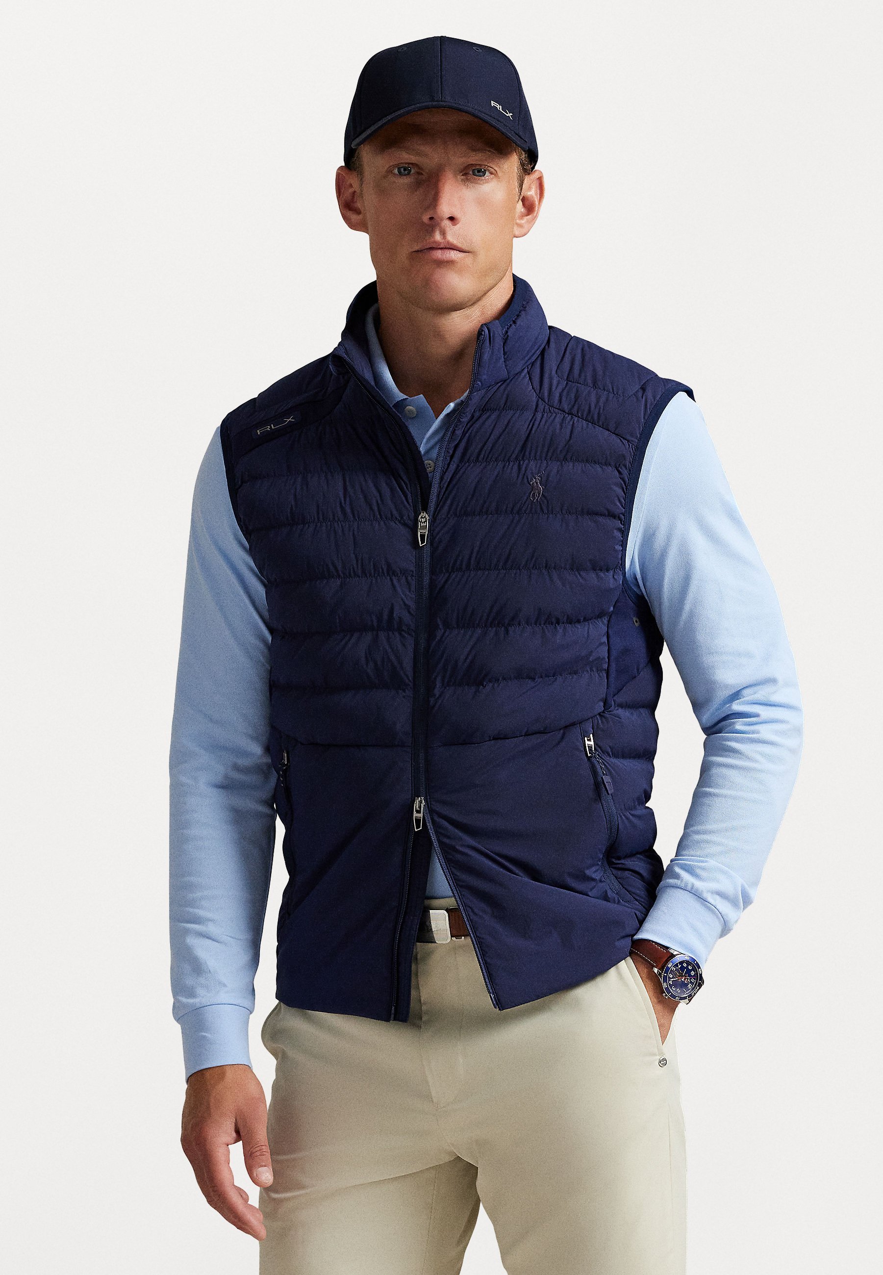 Gilet con zip intera Polo Ralph Lauren - blu navy raffinato
