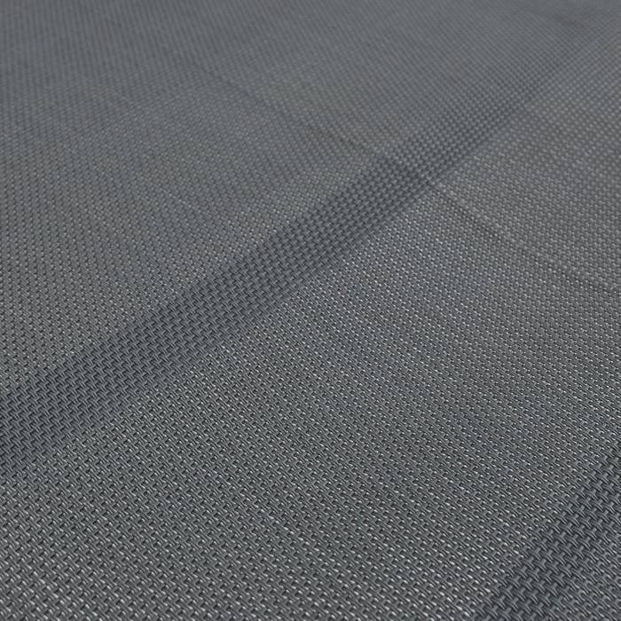 Conjunto de 2 tumbonas ELSA en aluminio gris y textilene gris oscuro. Tumbonas multiposición con ruedas.