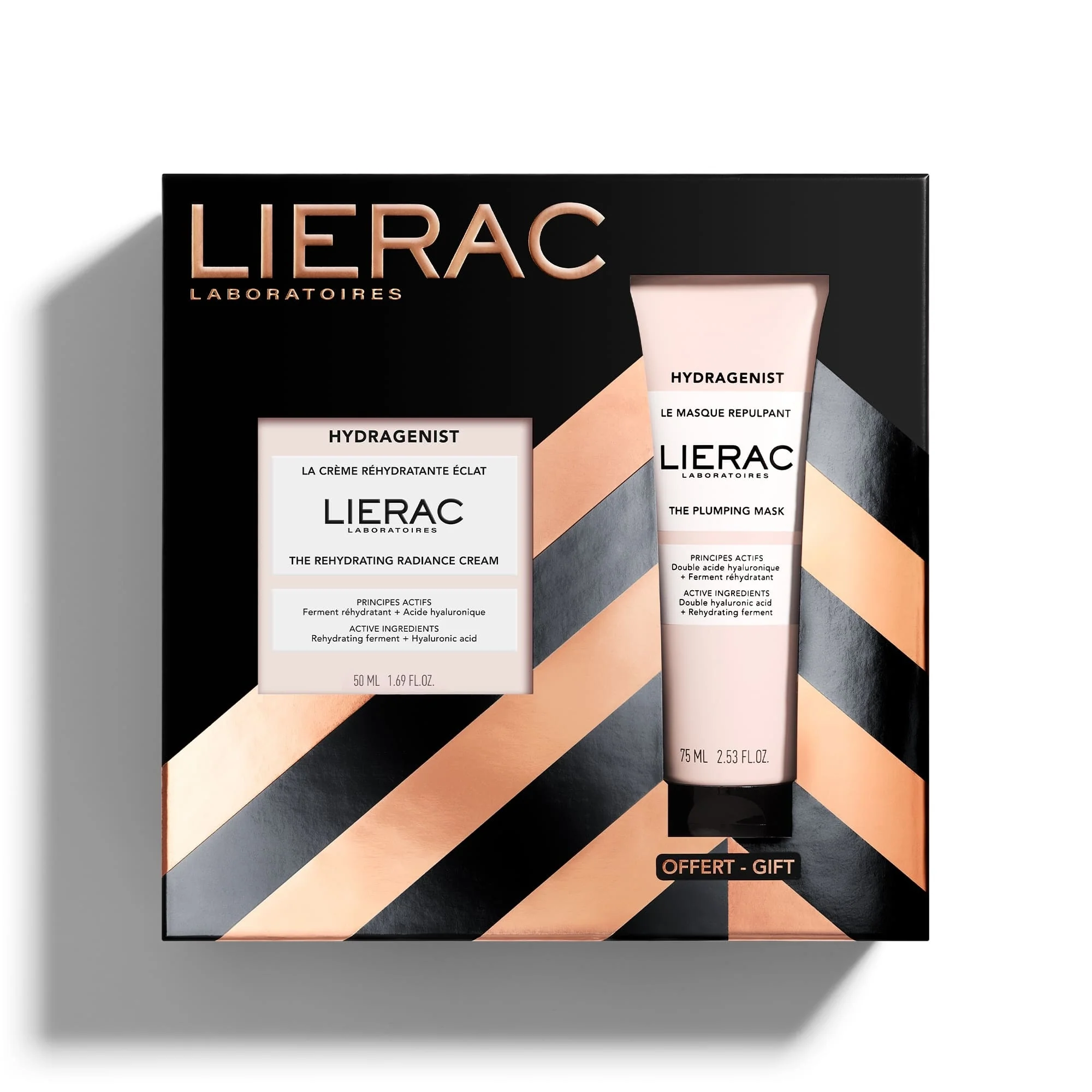 Hydragenist Coffret Natale Crema + Hydragenist Maschera - Cofanetto Idratante, Crema viso giorno idratante