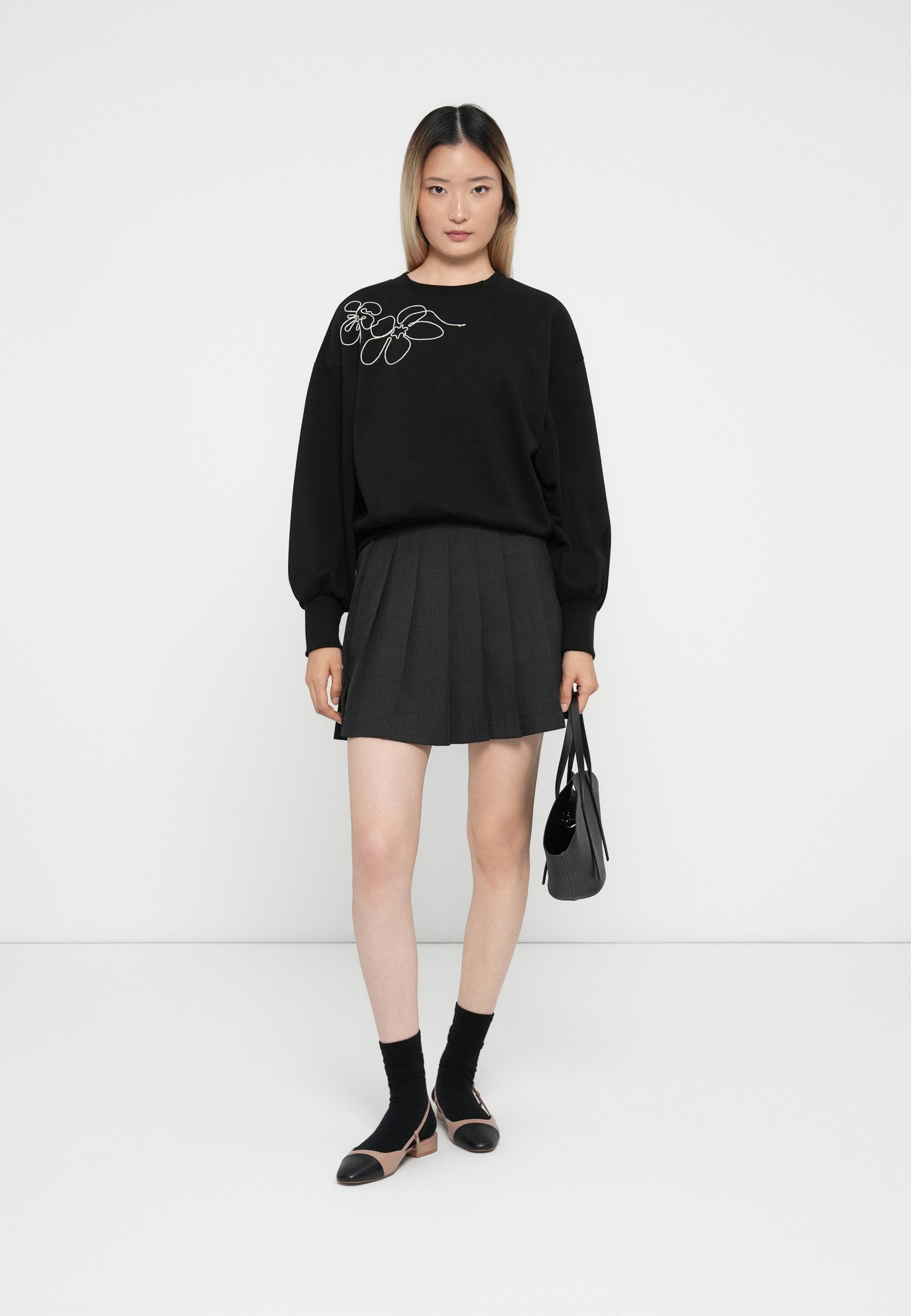UNIQUEMENT SUR ONLBROOK - Sweat-shirt - noir/bouleau