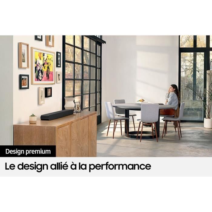 Barra de sonido SAMSUNG HW-S50B 3.0 - Diseño compacto - Subwoofer integrado - Bluetooth