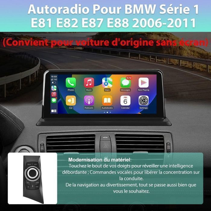 Autoradio AWESAFE Android 13 per BMW Serie 1 E81 E82 E87 E88 (2006-2011) con schermo da 8,8'', Carplay, Android Auto, WIFI (senza sistema operativo)