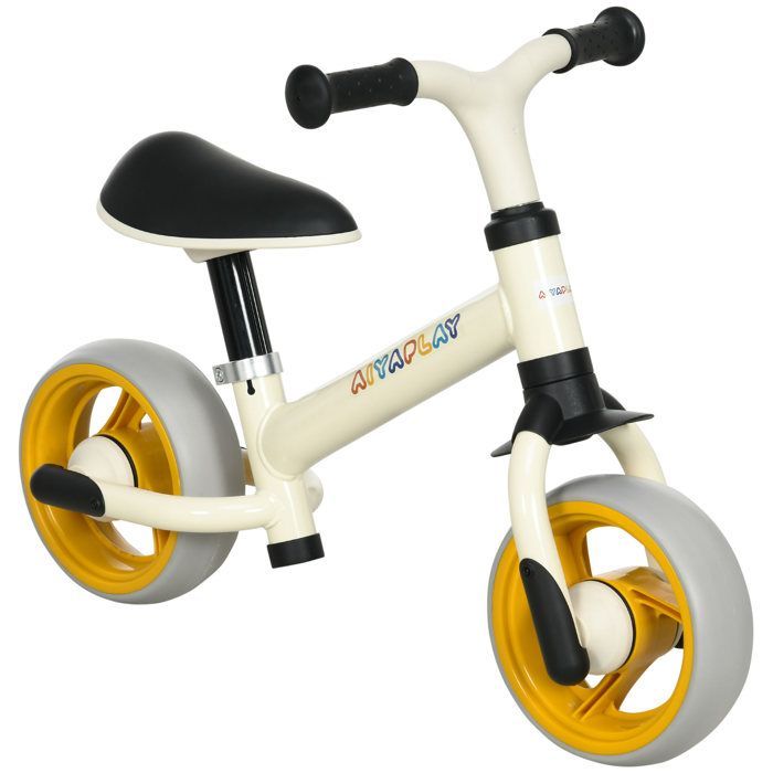 Bicicleta de equilibrio - AIYAPLAY - Bicicleta de equilibrio para bebés con asiento ajustable, ruedas de EVA, juguete para bebés de 18 a 48 meses y hasta 25 kg - plástico - naranja