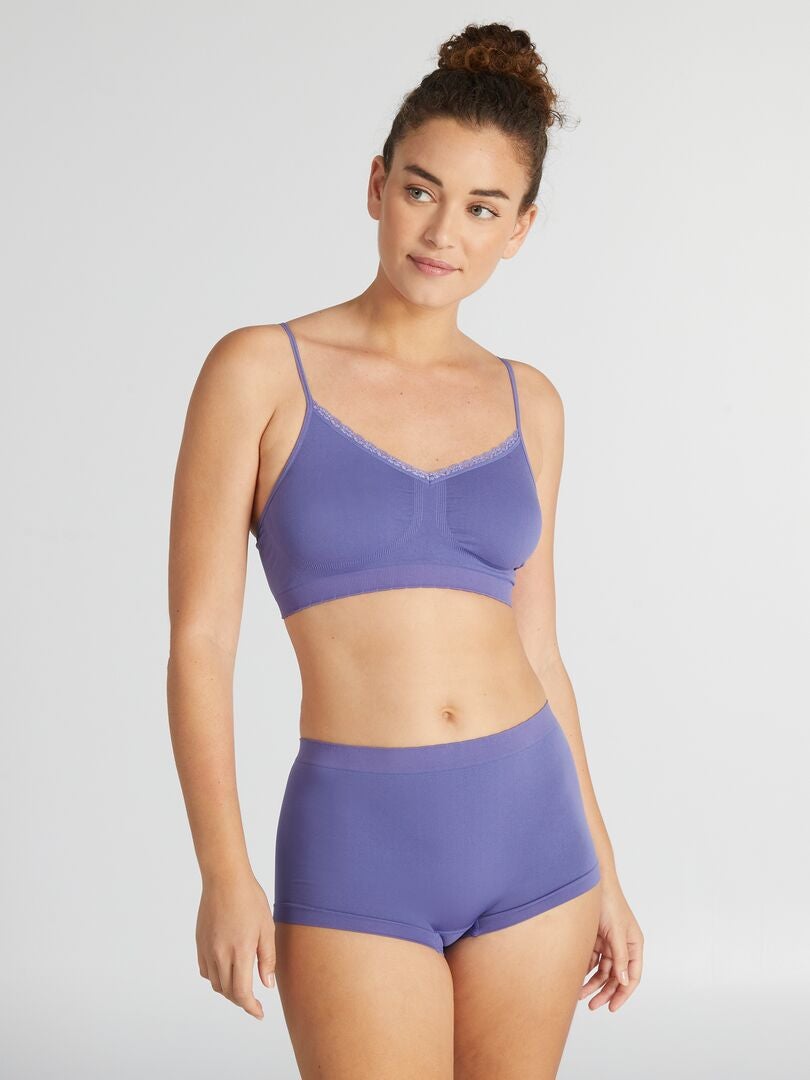 Conjunto de 2 culottes 'Billet Doux' - MORADO