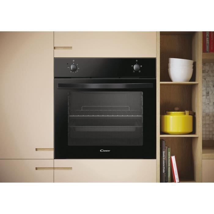 Inbouwoven met handmatige reiniging - Natuurlijke convectie CANDY FIDC N100 - 70L - Zwart - Energieklasse A