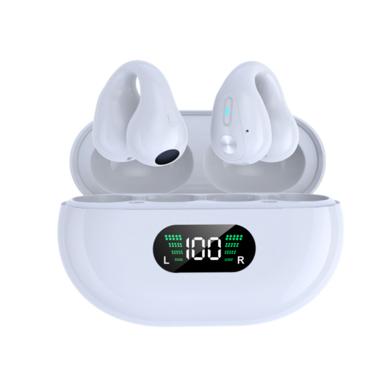  Mini Auriculares Inalámbricos Smartek Deportivos Bluetooth 5.3 Conducción Ósea Con Clip Oreja