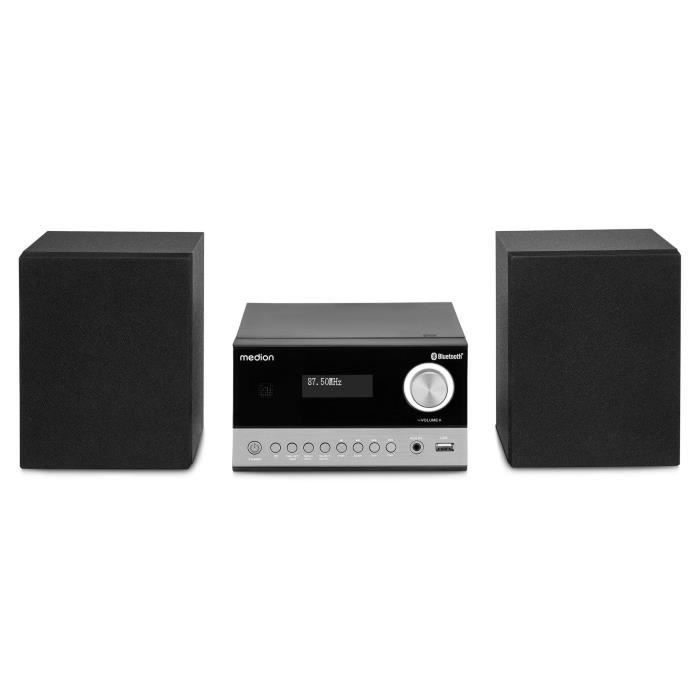Minisistema HiFi - MEDION - DAB/PLL UKW - Reproductor de CD - Bluetooth 5.3 - 2x15W RMS