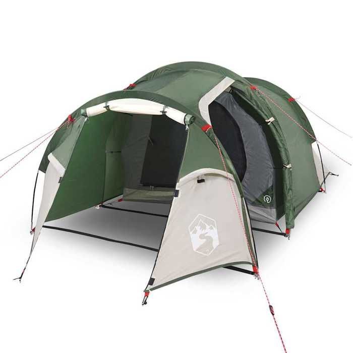 Tienda de campaña tipo túnel - vidaXL - 2 personas - Verde - Impermeable - Resistente al viento
