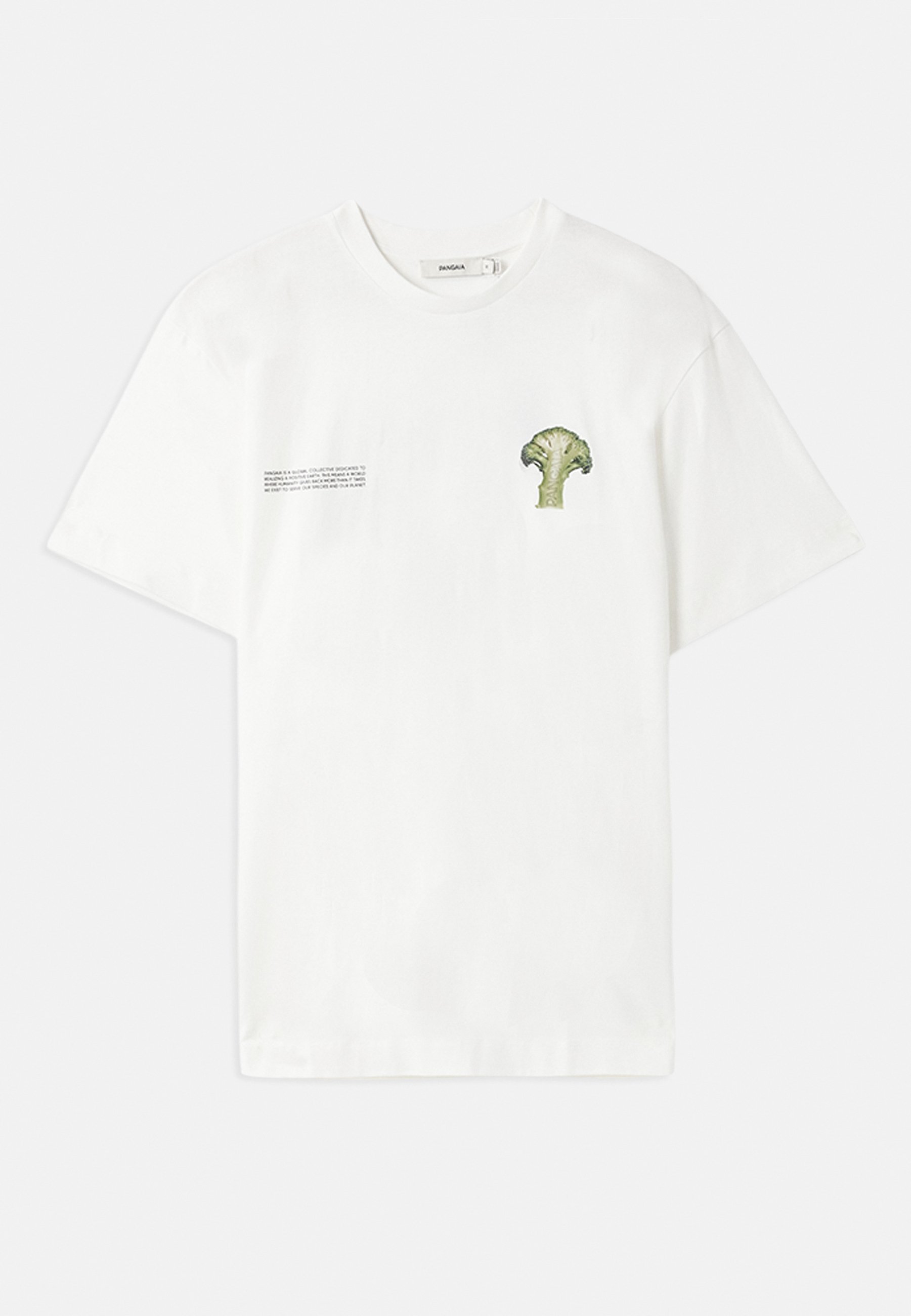 PANGAIA MIDWEIGHT BROCCOLI UNISEX - T-shirts med print - off-white