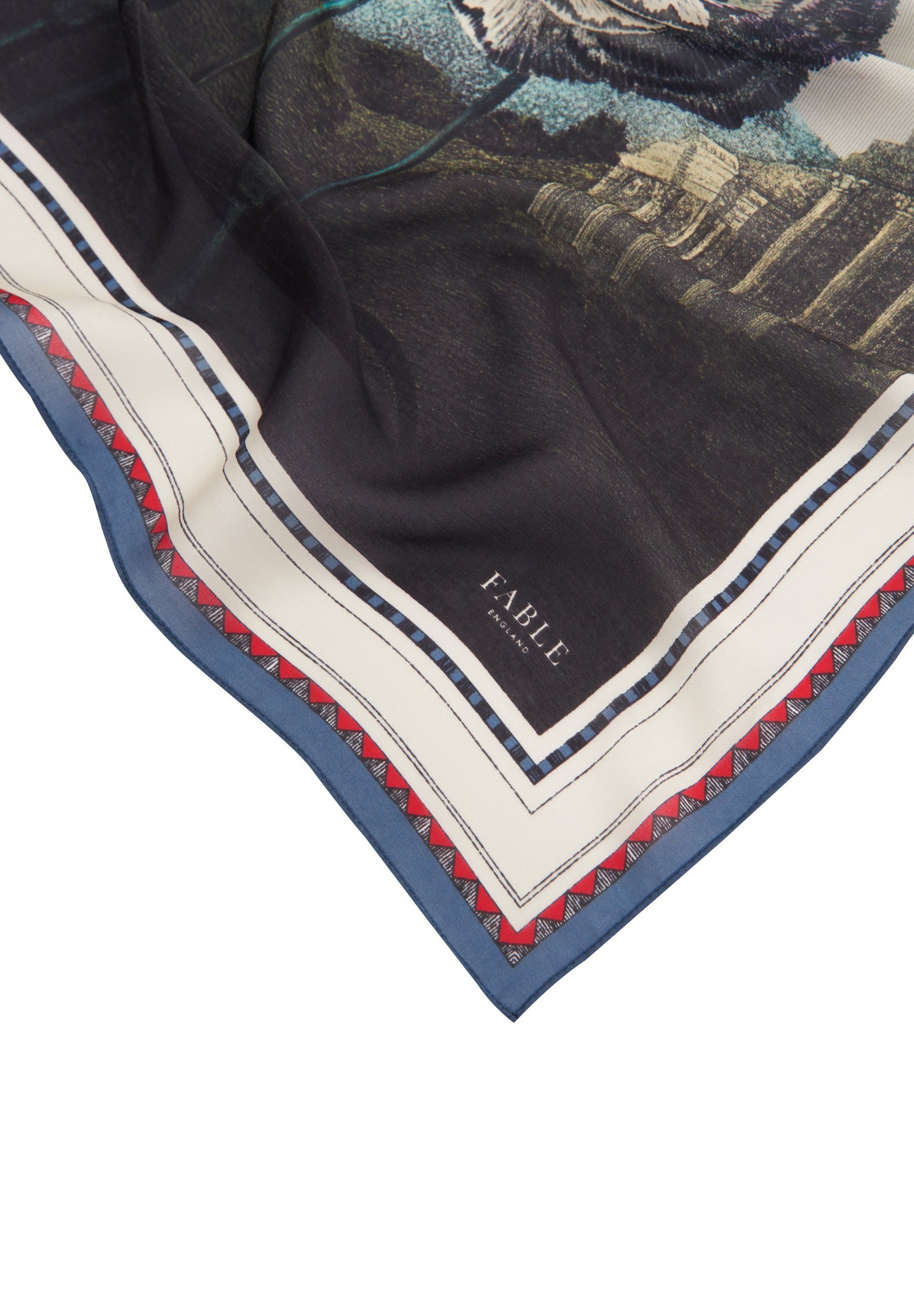 FABLE ENGLAND CARNATIONS TEMPLE OF FLORA GRAND CARRÉ - Foulard - multi