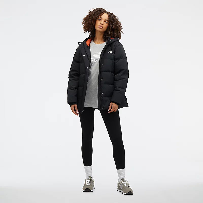 Jaqueta feminina NBX Soft Alpine Icon Down – PRETA