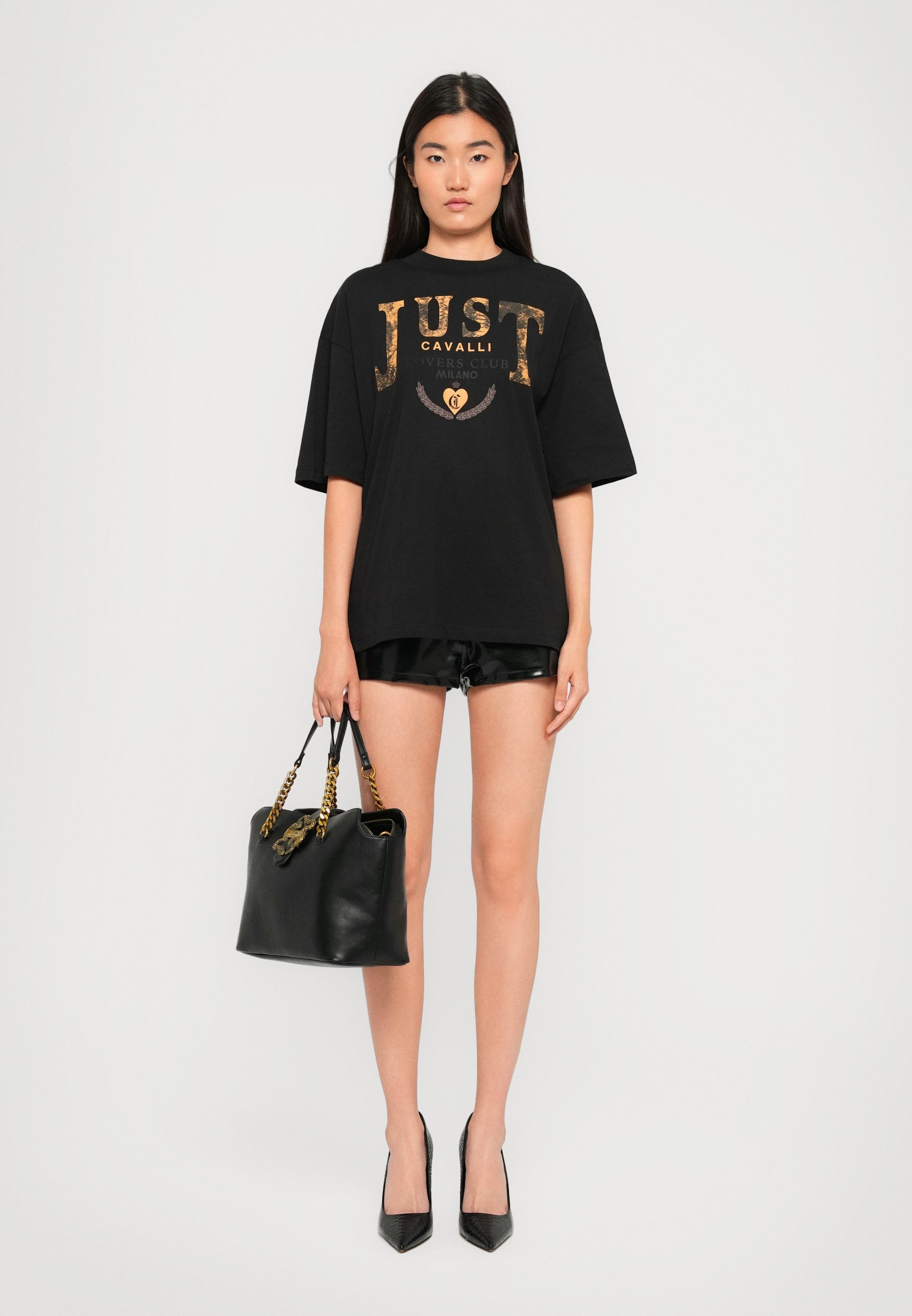 Sac à main Just Cavalli ICONIC SNAKES - noir